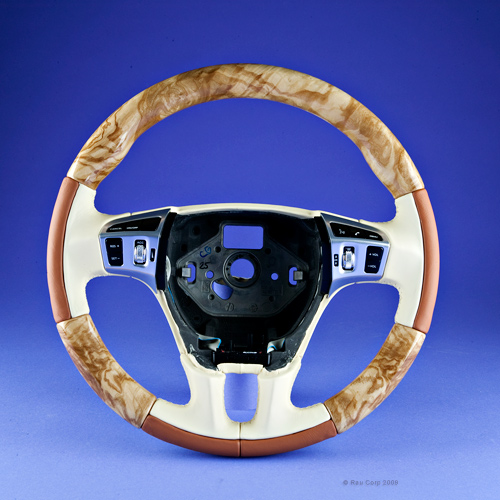 Custom Bentley Continental Flying Spur Speed Steering Wheel in Olive 